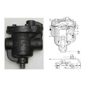 TRAMPA PARA VAPOR TIPO BALDE INVERTIDO MODELO BIH