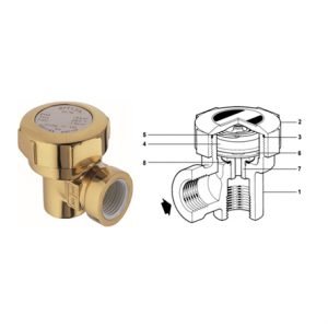 TRAMPA TERMOSTATICA ANGULAR MODELO BPT 13A