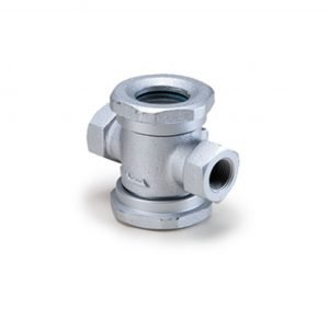 VISOR DE FLUJO, 2 VENTANAS, FE. FUNDIDO, ROSCADO